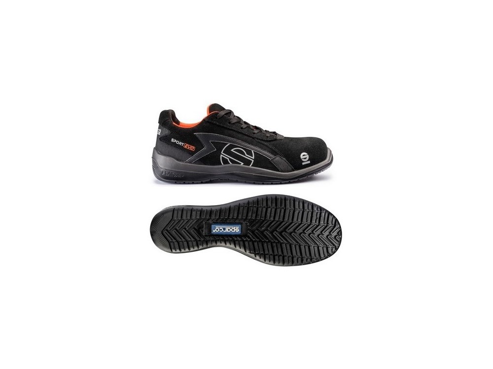 Zapatilla Seguridad Sparco Hombre Negra // Rebajas Zapatillas Seguridad  Sparco Hombre EVO Baratas