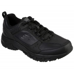 SKECHERS ZAPATILLA HOMBRE  NEGRA PIEL 51896 BBK