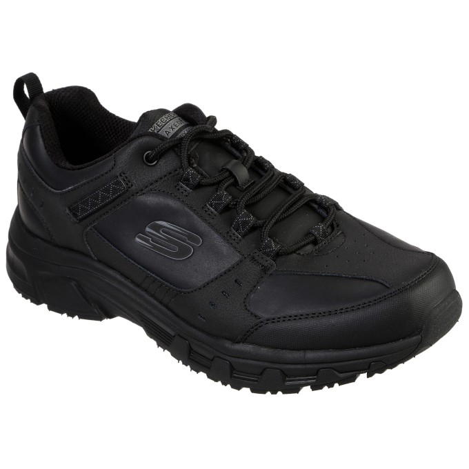SKECHERS ZAPATILLA HOMBRE  NEGRA PIEL 51896 BBK