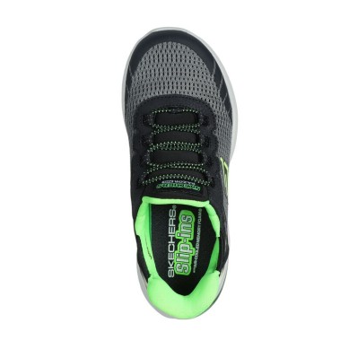 SKECHERS RAZOR AIR HYPER SLIP-INS NIÑO 403839L/CCBK NEGRA Y VERDE