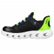 SKECHERS LIGHTS HYPNO-FLASH 2.0 SLIP-INS NIÑO 403843L/BKLM NEGRA Y VERDE