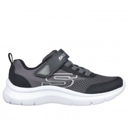 ZAPATILLAS SKECHERS FAST-SOLAR SQUAD NIÑO 403879L/CCBK NEGRA Y GRIS