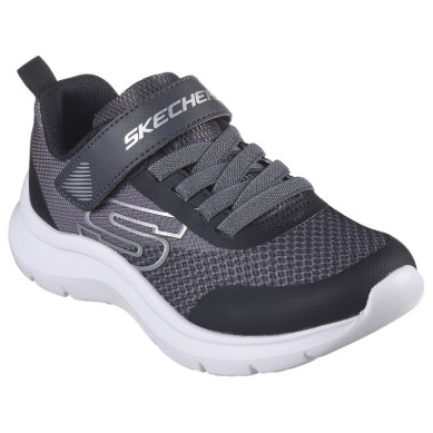 ZAPATILLAS SKECHERS FAST-SOLAR SQUAD NIÑO 403879L/CCBK NEGRA Y GRIS