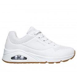 SKECHERS UNO STAND ON AIR MUJER 73690W/WHT BLANCA PIEL