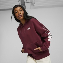 PUMA SUDADERA POWER MUJER 67603 22 GRANATE