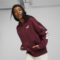 PUMA SUDADERA POWER MUJER 67603 22 GRANATE