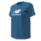 CAMISETA NEW BALANCE MUJER MANGA CORTA AZUL WT41502_BEU