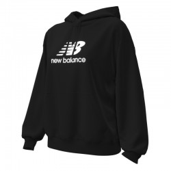 SUDADERA CON CAPUCHA  NEW BALANCE MUJER  NEGRA WT41504BK