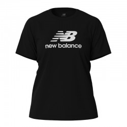 CAMISETA NEW BALANCE MUJER MANGA CORTA NEGRA WT41502BK