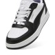 PUMA CAVEN 2.0 LUX PIEL HOMBRE  BLANCA Y NEGRA  395016 04