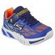 SKECHERS NIÑO AZUL Y NARANJA  FLUOR 400137L RYOR