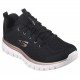 SKECHERS GRACEFUL GET CONNECTED MUJER 12615WTRG NEGRA