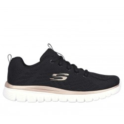 SKECHERS GRACEFUL GET CONNECTED MUJER 12615WTRG NEGRA