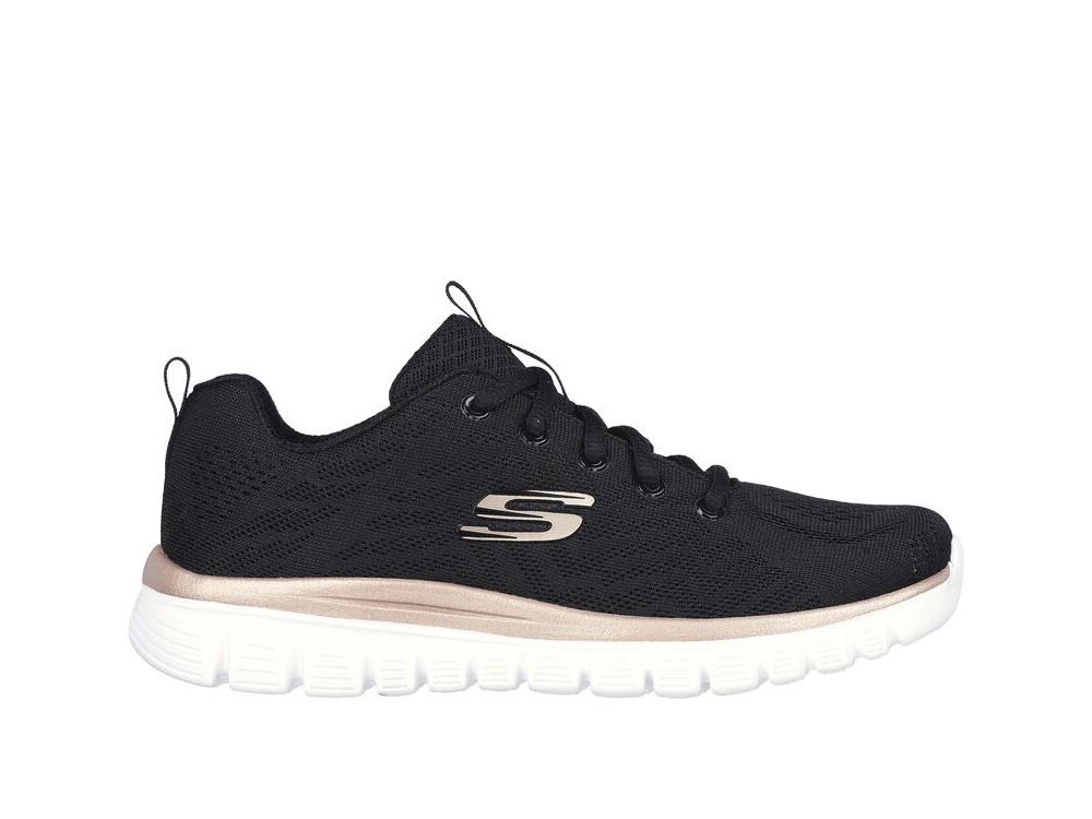 SKECHERS GRACEFUL GET CONNECTED MUJER 12615WTRG NEGRA