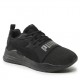 ZAPATILLA PUMA NEGRA  WIRED RUN PURE JUNIOR  390847 01