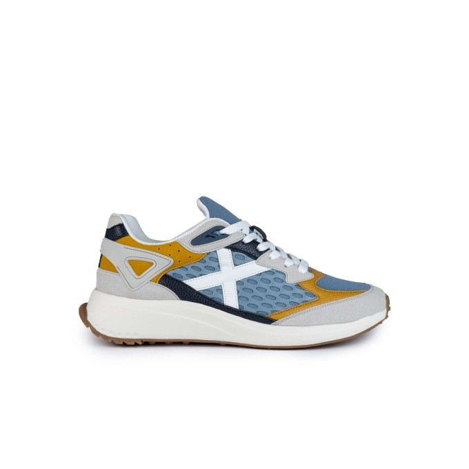 ZAPATILLA MUNICH TIP 35 HOMBRE AZUL GRIS 4155035