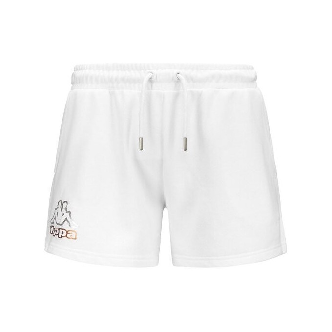 KAPPA PANTALON CORTO MUJER FELLINA 361K3RW BLANCO