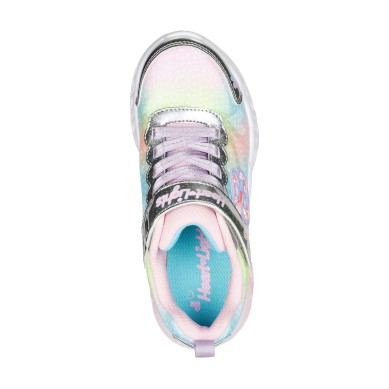 ZAPATILLAS SKECHERS 302315L SMLT LUCES NIÑA ROSA CORAZONES