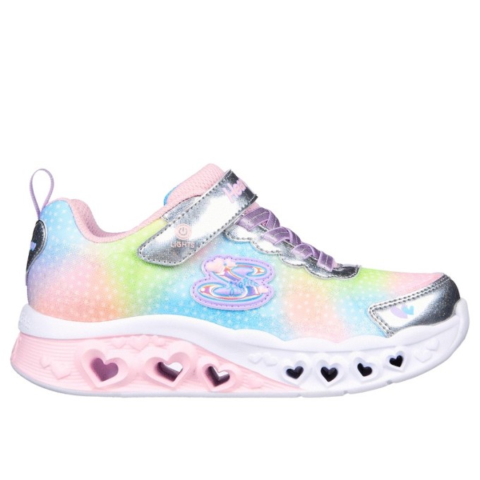 ZAPATILLAS SKECHERS 302315L SMLT LUCES NIÑA ROSA CORAZONES