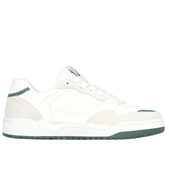 SKECHERS HOMBRE KOOPA VOLLEY LOW LIFESTYLE 183241/WGRN BLANCA GRIS Y VERDE