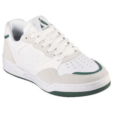 SKECHERS HOMBRE KOOPA VOLLEY LOW LIFESTYLE 183241/WGRN BLANCA GRIS Y VERDE