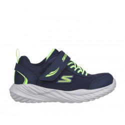 ZAPATILLA SKECHERS BEBE AZUL  VERDE 407308N NVLM