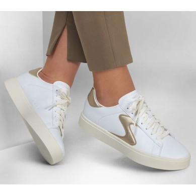 SKECHERS EDEN LX-TOP BEAMING GLORY BLANCA PIEL 185016/WTGD