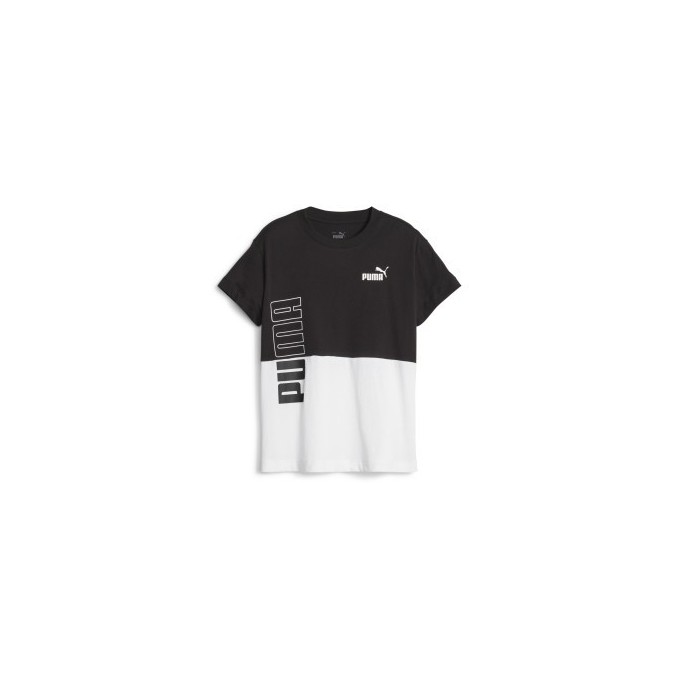 PUMA CAMISETA POWER BLANCA Y NEGRA 676012 01 HOMBRE