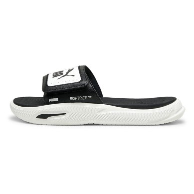 CHANCLAS PUMA SOFTRIDEPRO SLIDE 24 V NEGRA Y BLANCA 395431 01