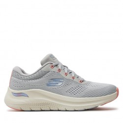 SKECHERS MUJER ARCH FIT  2.0 BIG LEAGUE 150051/LGMT GRIS