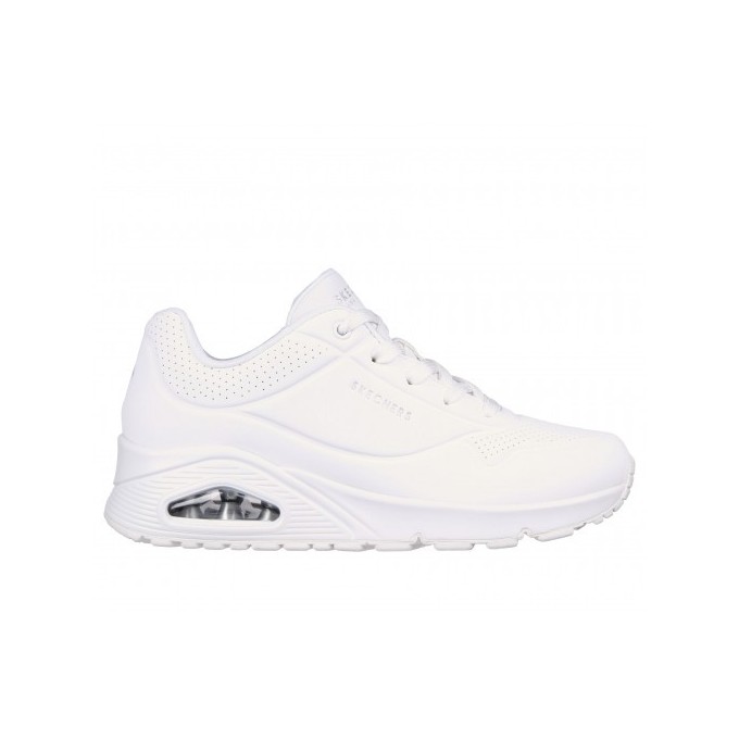 SKECHERS UNO STAND ON AIR MUJER 73690/W BLANCA PIEL