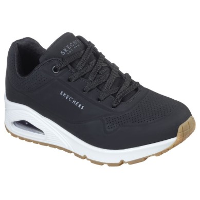 SKECHERS UNO STAND ON AIR MUJER 73690BLK  NEGRO PIEL