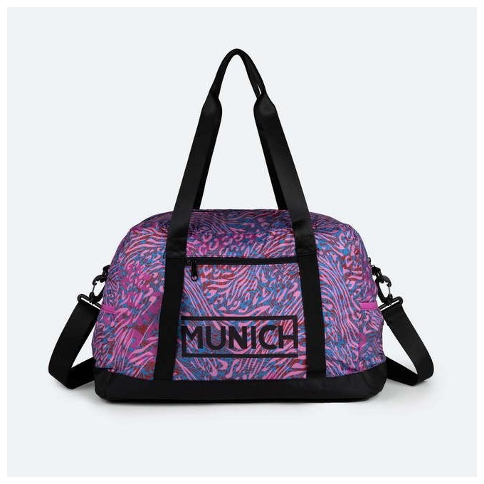 BOLSA DE DEPORTE MUNICH  MEDIANA  ANIMAL PRINT FUCHSIA 6573078