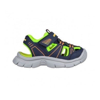 SANDALIAS NIÑO SKECHERS RELIX VALDER  406520L NVLM AZUL MARINO
