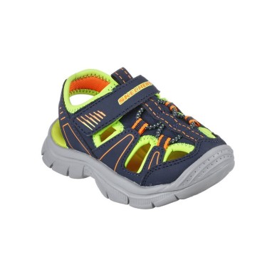 SANDALIAS NIÑO SKECHERS RELIX VALDER  406520L NVLM AZUL MARINO