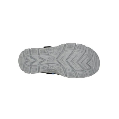 SANDALIAS NIÑO SKECHERS RELIX VALDER  406520L BBLM NEGRA Y AZUL