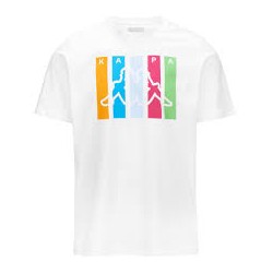 KAPPA CAMISETA  MANGA CORTA BLANCA 381Q4KW
