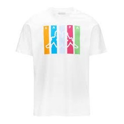 KAPPA CAMISETA  MANGA CORTA BLANCA 381Q4KW