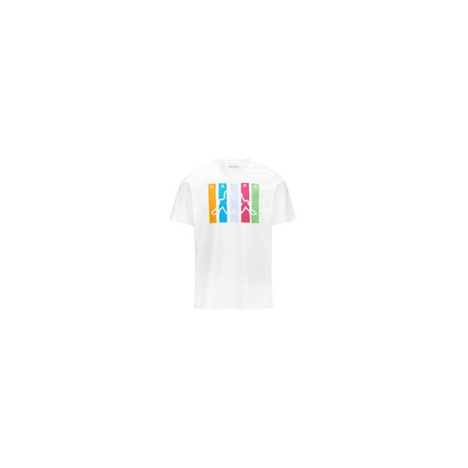 KAPPA CAMISETA  MANGA CORTA BLANCA 381Q4KW