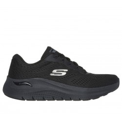 SKECHERS MUJER ARCH FIT  2.0 BIG LEAGUE 150051/BBK NEGRA