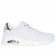 SKECHERS UNO SHIMMER AWAY MUJER 155196/WSL BLANCA PIEL