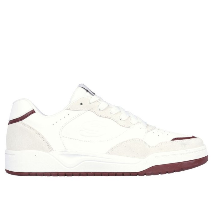 SKECHERS HOMBRE KOOPA VOLLEY LOW LIFESTYLE 183241/WBUG BLANCA Y GRANATE