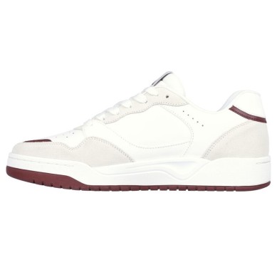 SKECHERS HOMBRE KOOPA VOLLEY LOW LIFESTYLE 183241/WBUG BLANCA Y GRANATE