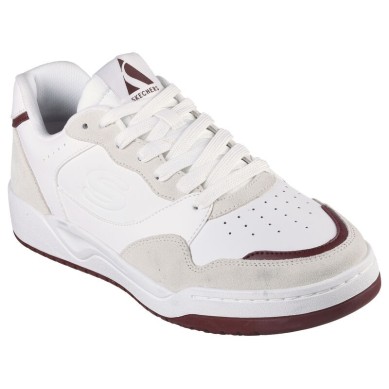 SKECHERS HOMBRE KOOPA VOLLEY LOW LIFESTYLE 183241/WBUG BLANCA Y GRANATE