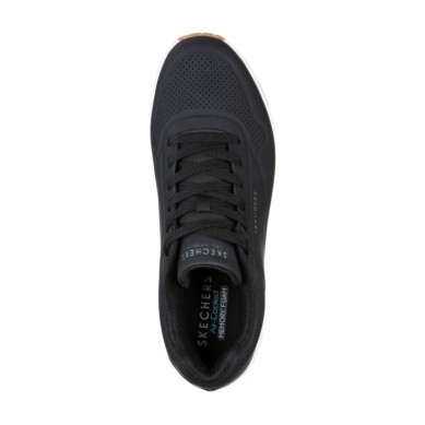 SKECHERS UNO STAND ON AIR HOMBRE 52458/BLK NEGRO PIEL