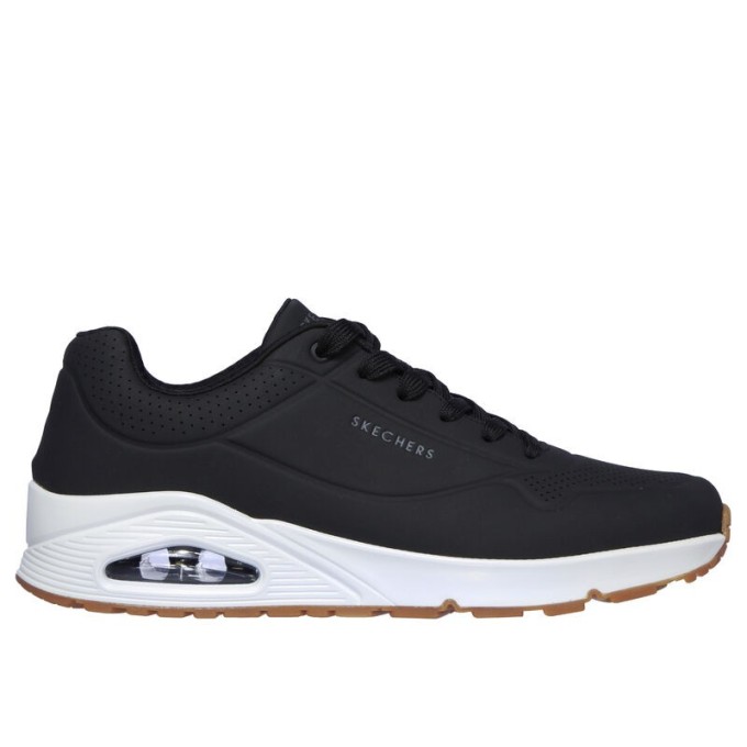 SKECHERS UNO STAND ON AIR HOMBRE 52458/BLK NEGRO PIEL
