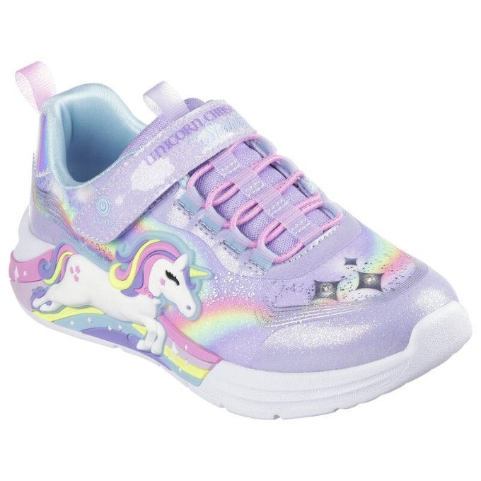 ZAPATILLA SKECHERS NIÑA LUCES UNICORNIO CHASER 302298L/LVMT