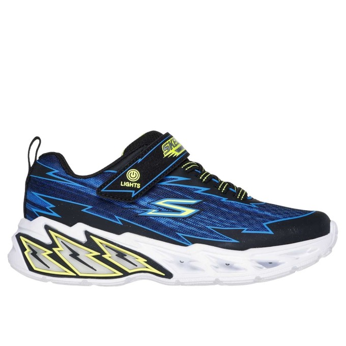 ZAPATILLA SKECHERS 400149L BKBL LUCES NIÑO AZUL