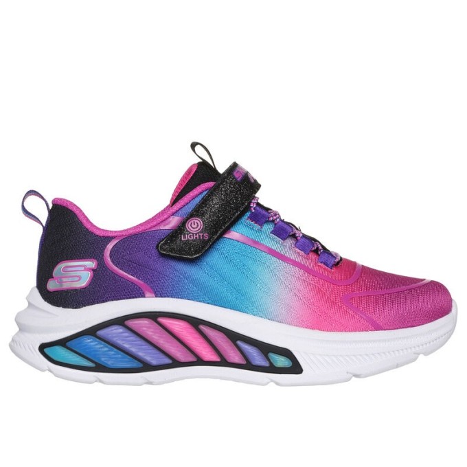 ZAPATILLA SKECHERS 303721L-BKMT NIÑA LUCES