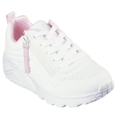 ZAPATILLA SKECHERS NIÑA BLANCA UNO LITE EASY ZIP 310387L-WHT